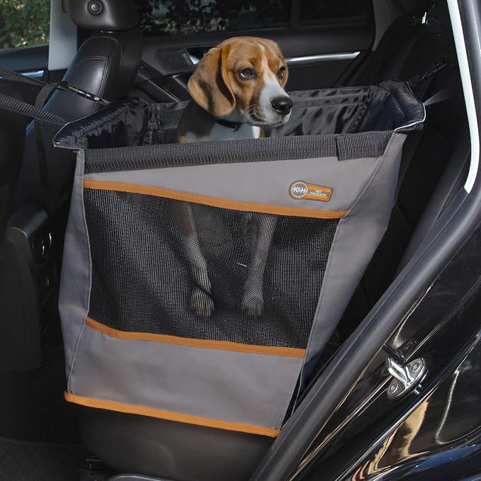 K&H Buckle N Go Dog Car Seat for Small to Medium Pets, 21 X 13 X 19in Gray