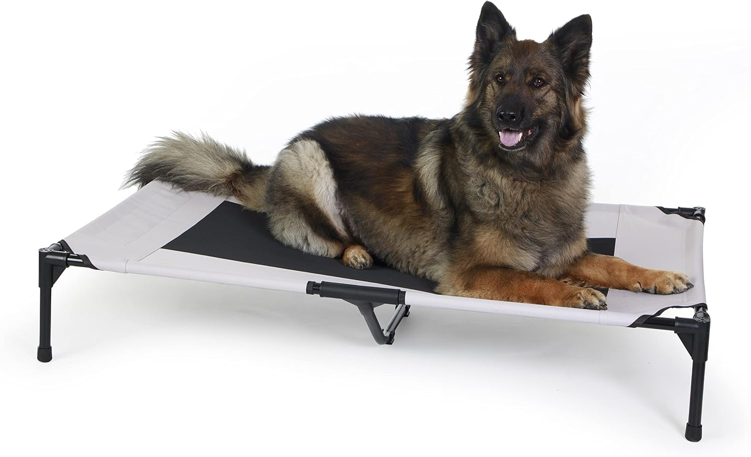 K&H Outdoor Elevated Dog Bed for Large & X-Large Pets, Taupe, XL 50x32in Taupe/Black Mesh