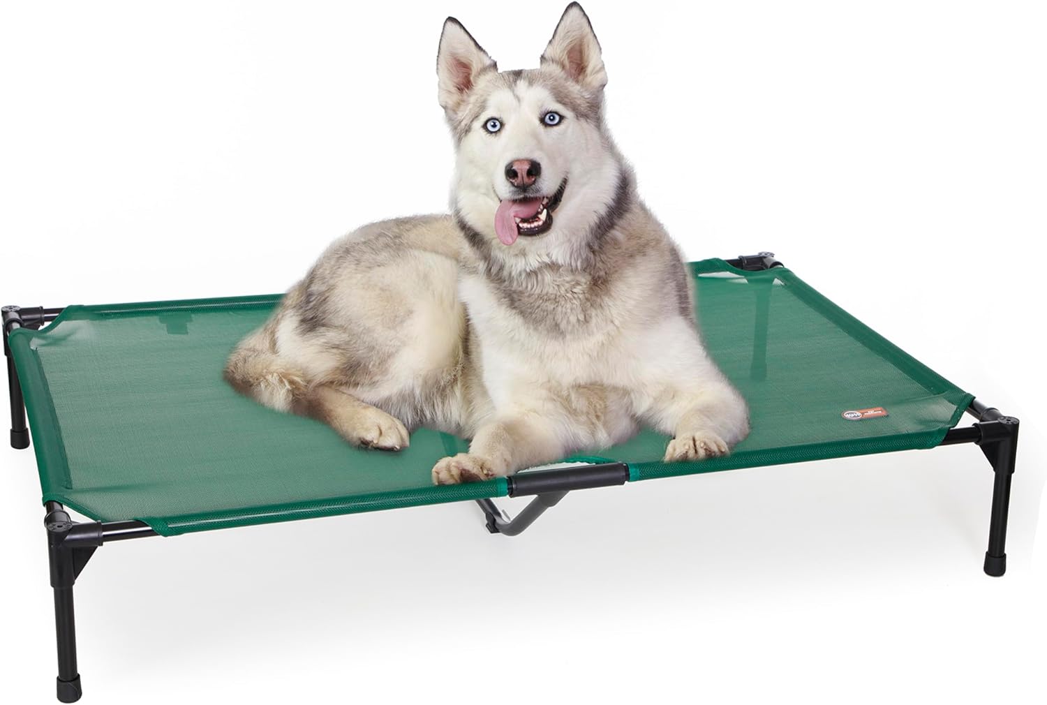 K&H Outdoor Elevated Dog Bed for Large & X-Large Pets, Green, XL 50x32in Green Mesh