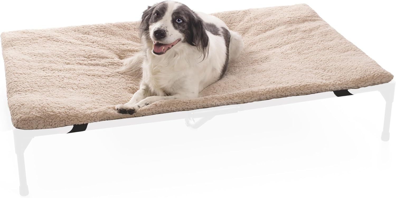 K&H Elevated Dog Bed Pet Cot Pad (Cot Sold Separately), X-Large 50x32 Tan