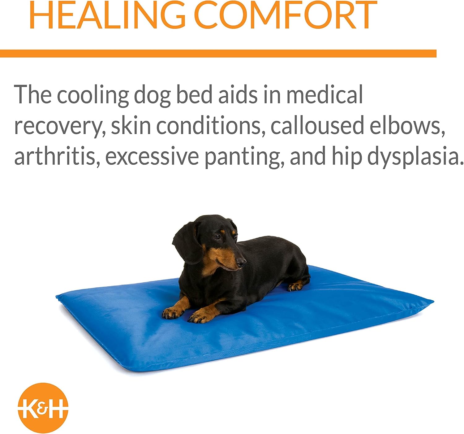 K&H Dog Cooling Mat, Cool Bed III - Small 24x17in Chill Blue