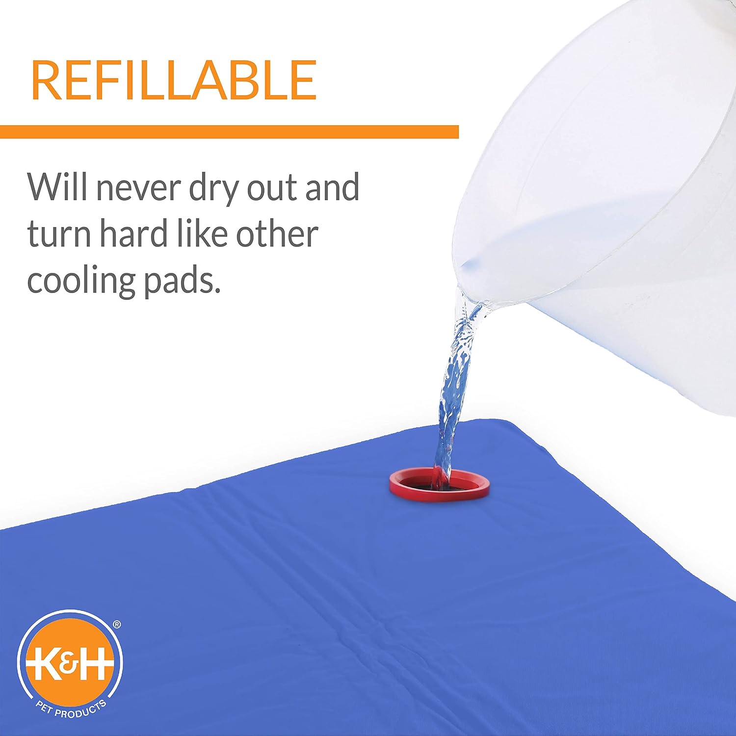 K&H Dog Cooling Mat, Coolin' Pet Pad - Medium 20x15in Chill Blue