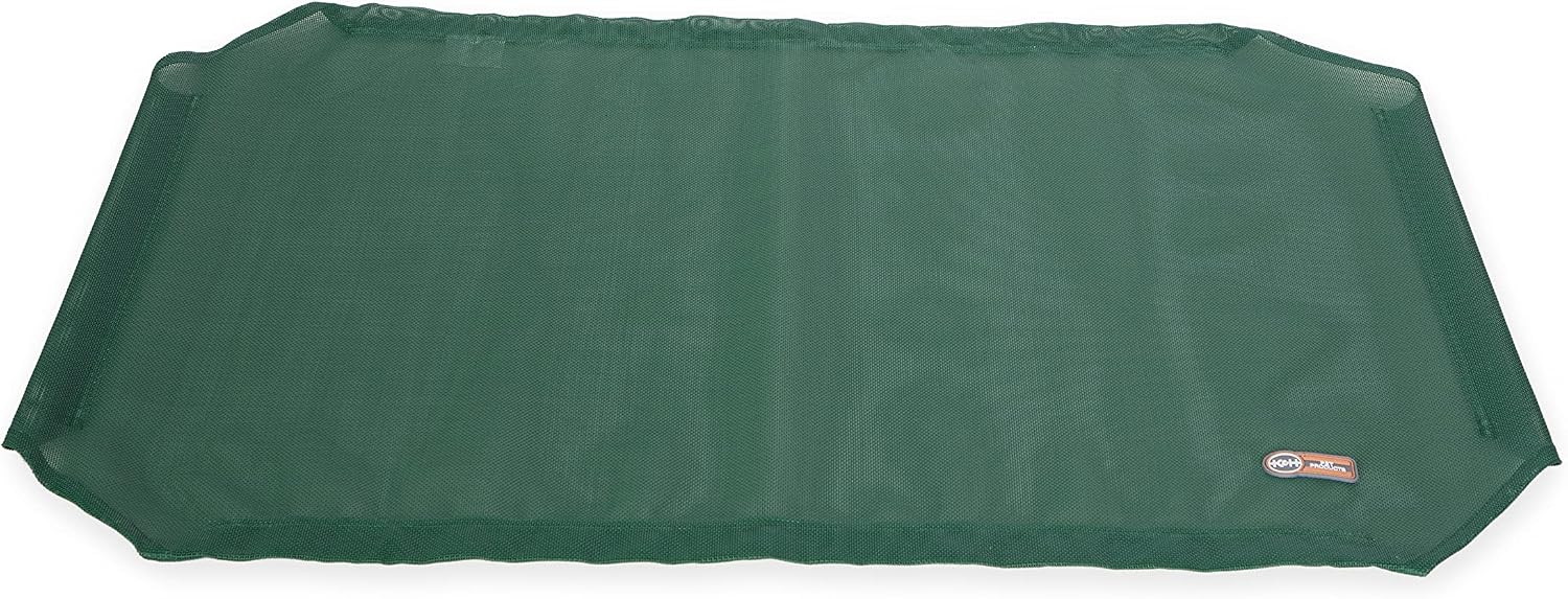 K&H Pet Products All Weather Pet Cot Replacement Cover Green Medium 32 X 25 Inches Green All Season Mesh
