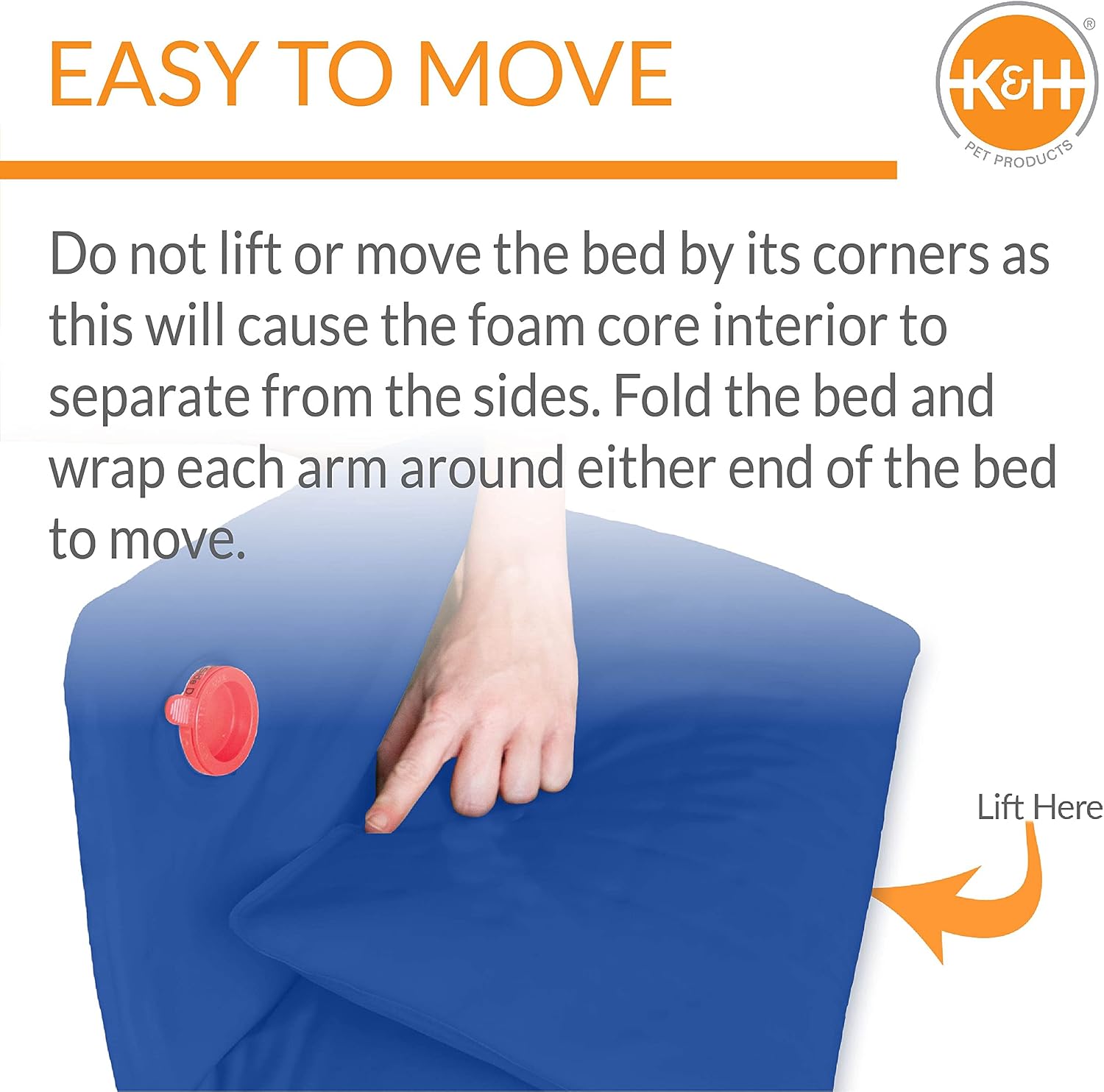 K&H Dog Cooling Mat, Cool Bed III - Medium 32x22in Chill Blue