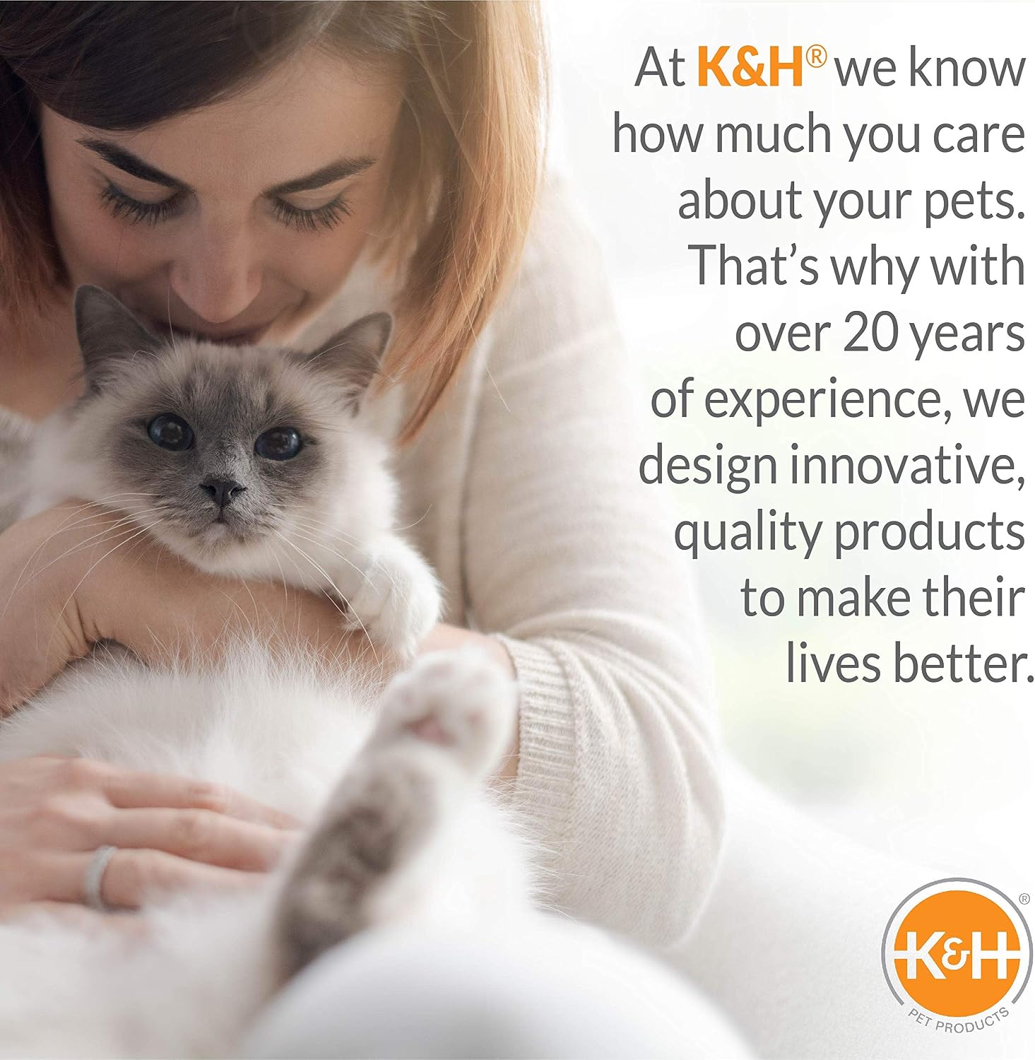 K&H Cat Window Perch, Unheated Kitty Sill, 24x14in, Gray Fleece