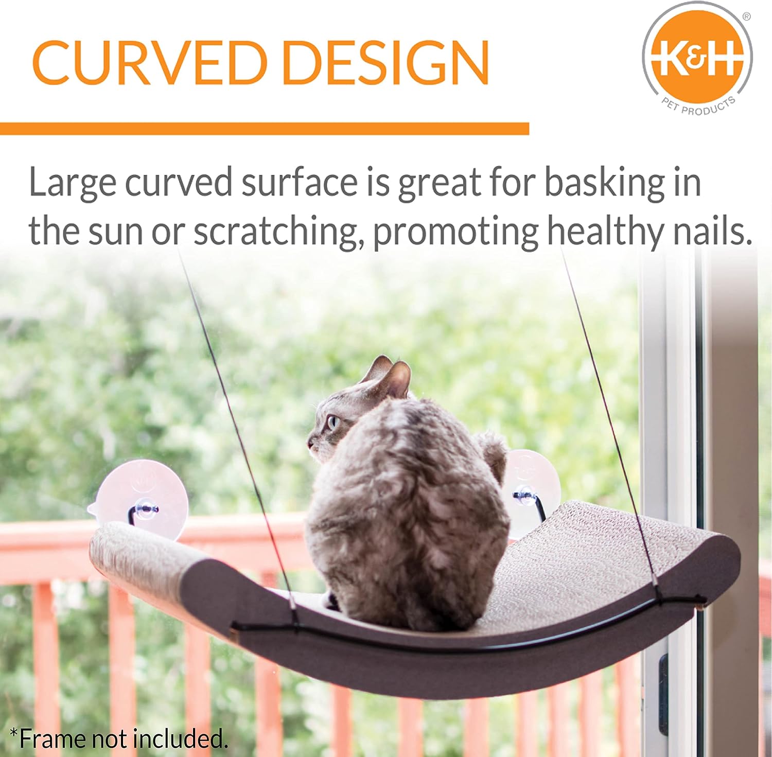 K&H Cat Window Perch, EZ Mount Window Scratcher Cradle REFILL ONLY, 20x11