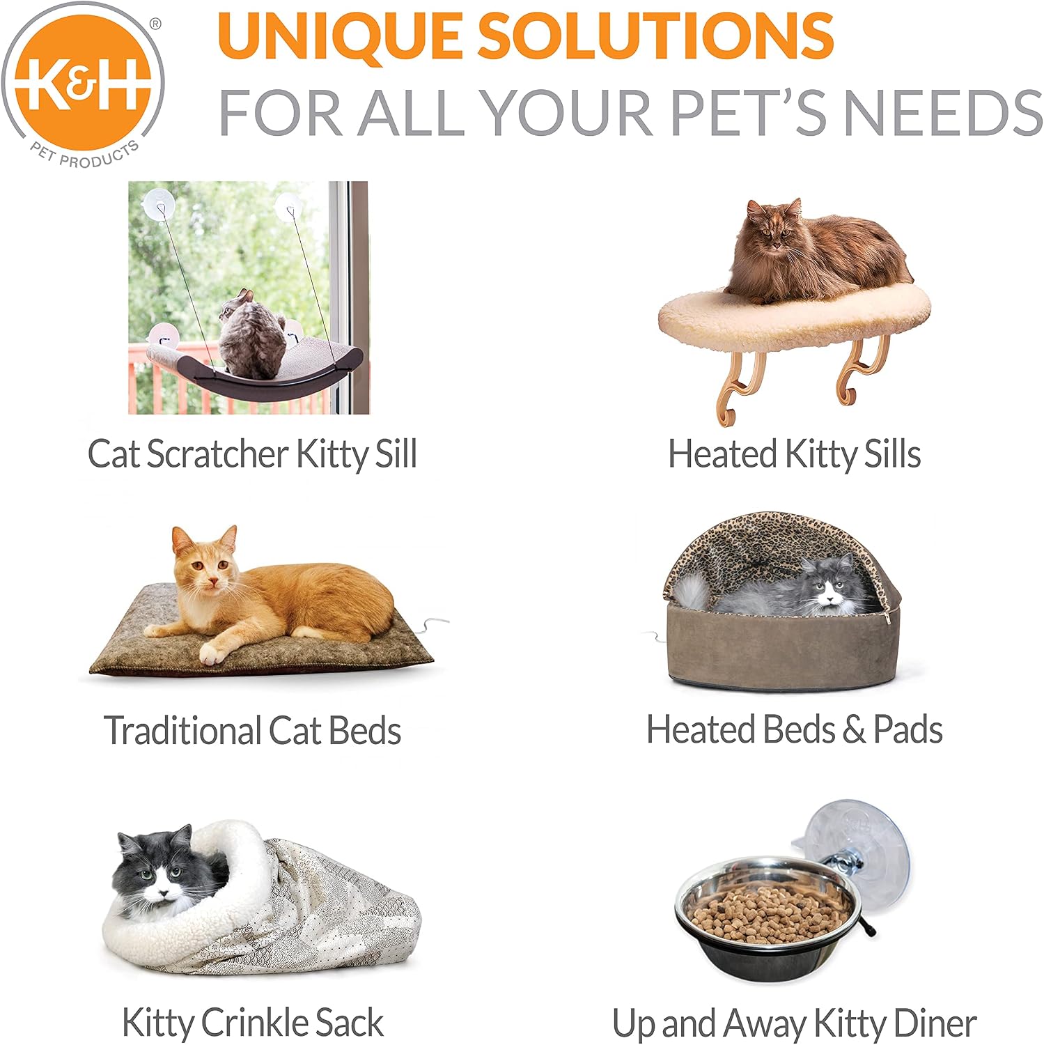 K&H Cat Window Perch, EZ Mount Window Scratcher Cradle REFILL ONLY, 20x11