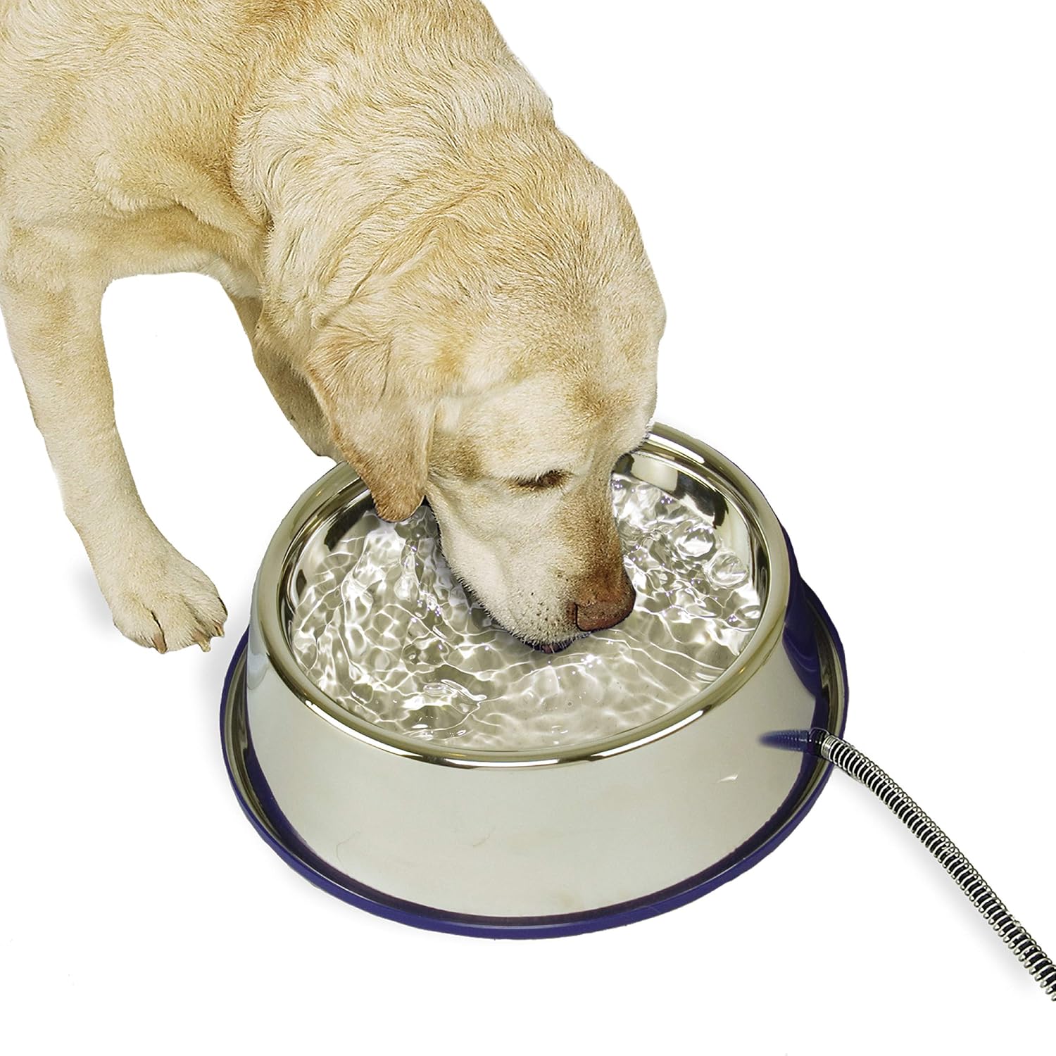 K&H Heated Water Bowl, Thermal-Bowl for Cats & Dogs, Safety Listed, 25W