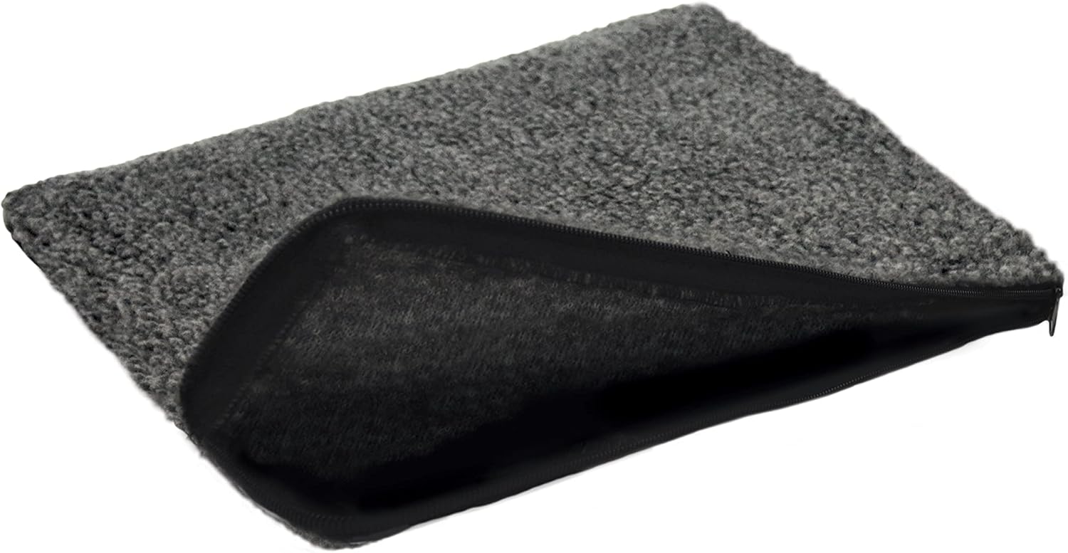 K&H PET PRODUCTS Small Animal Heated Pad Deluxe Replacement Cover (Heated Pad Sold Separately) Gray 9 X 12 Inches