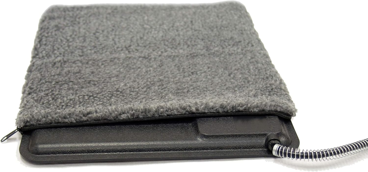 K&H PET PRODUCTS Lectro-Kennel Heated Pad Deluxe Cover (Pad not Included) Gray Medium 16.5 X 22.5 Inches